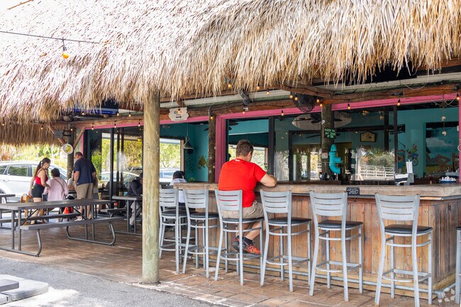 Brewfish Bar and Grill is offering Tiki style cocktails and dining right alongside the canals.