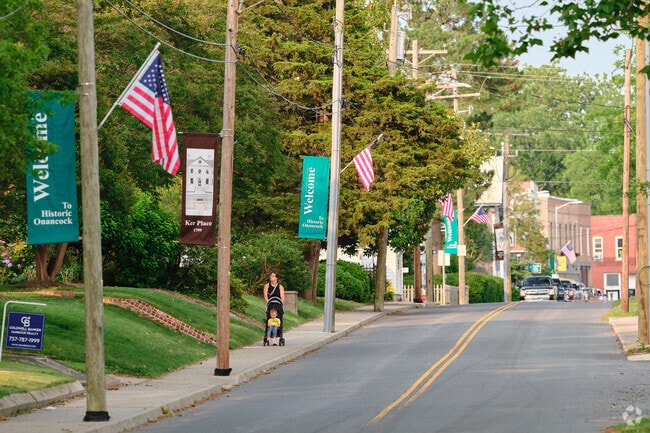 Onancock is a very walkable neighborhood, with safe sidewalks and low speed roadways.