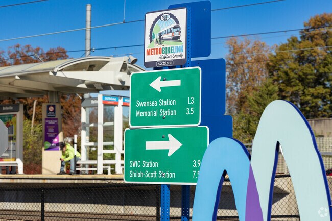 St. Clair Transit Plaza serves as the main hub for the Metro transit system in Belleville.