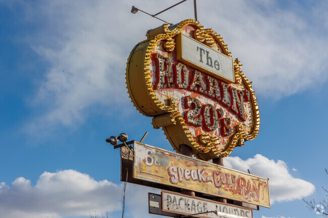 The Roarin' 20's hotel sign is one of the many sights around Grants that harkens back to the Route 66 days.