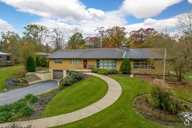 Some of the homes in Preston Heights are large with spacious yards.