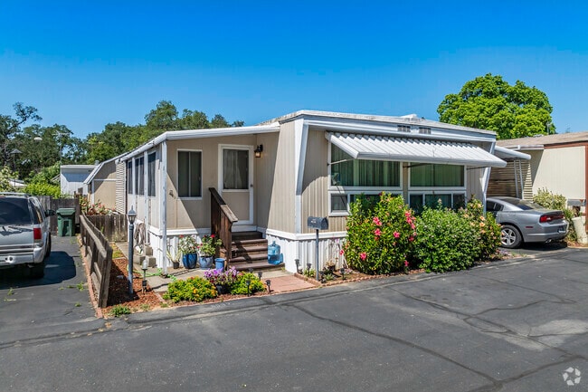 This classic double wide manufactured home is an option for purchase in North Highlands.