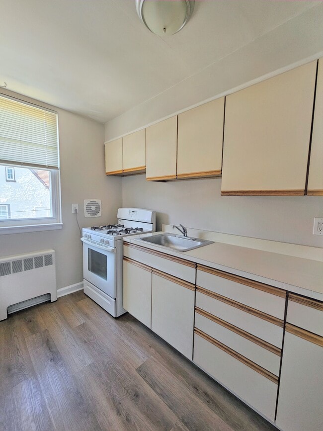 Kitchen with gas range