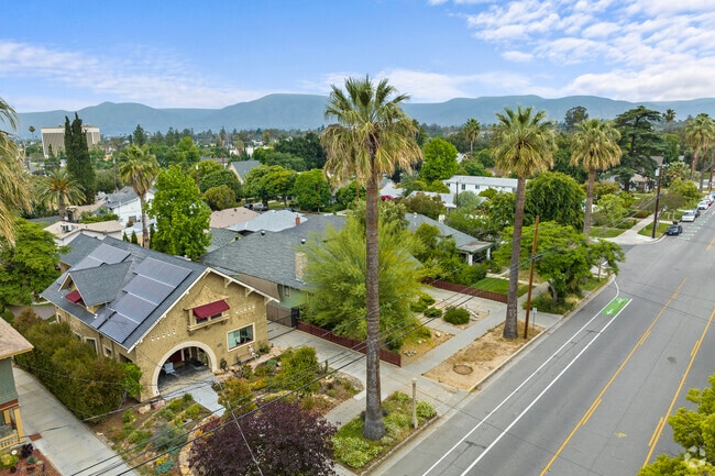 Historic homes add character throughout Downtown Redlands.