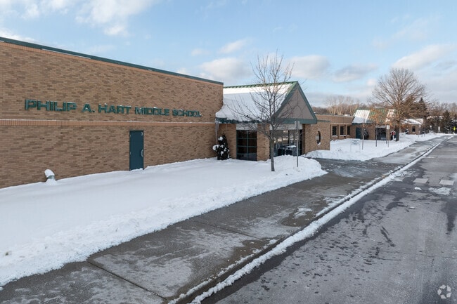 Hart Middle School entrance.