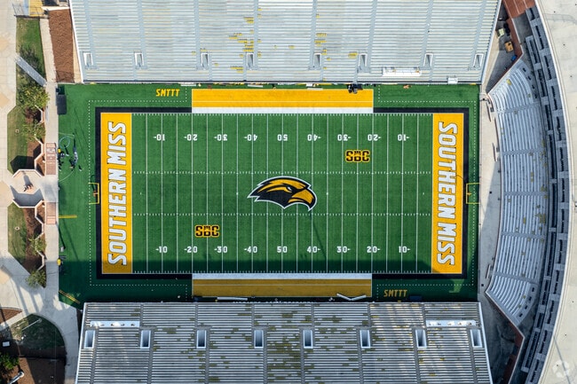 The University of Southern Mississippi is known for its strong programs in music, education, etc