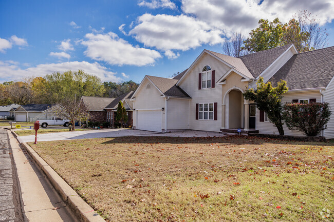 Homes in Forest Ridge sit on smaller lots with few trees.