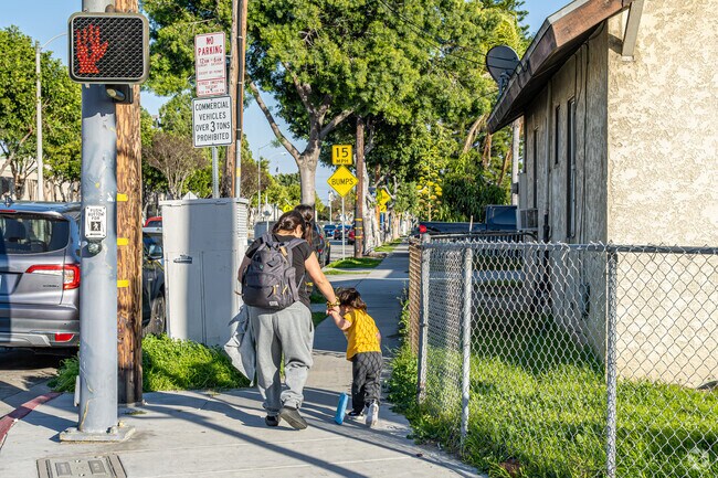 Once school gets out in Cudahy the street come to life with parents and students alike.