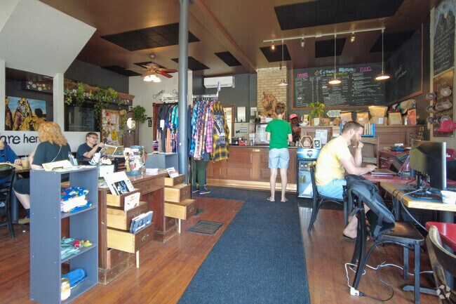 Come in and grab your favorite specialty coffee at Cosmic Coffee.