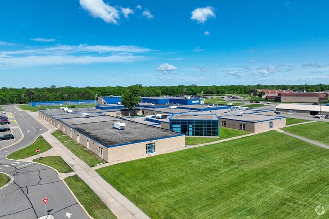 Big Lake Middle School is adjacent to the elementary and high schools.