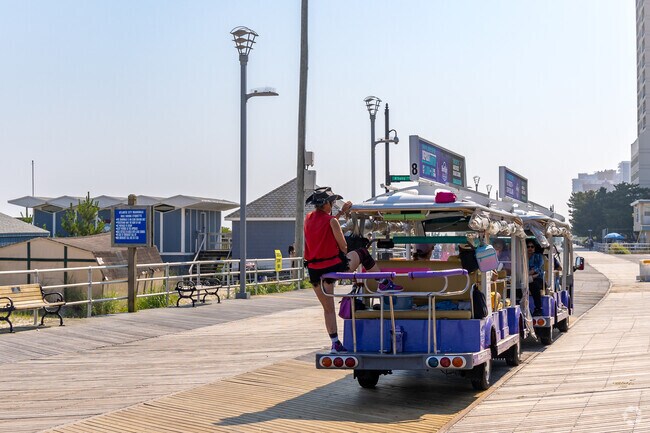 Hitch a ride to the casinos along the Atlantic City Boardwalk, a short drive from McKee City.