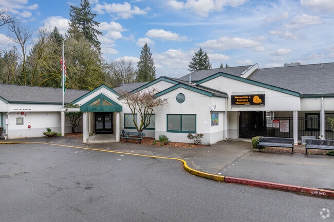 Kenmore Elementary School entrance.