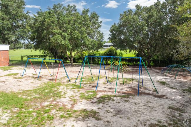 Kids swing recess away at Joseph Williams Elementary School.