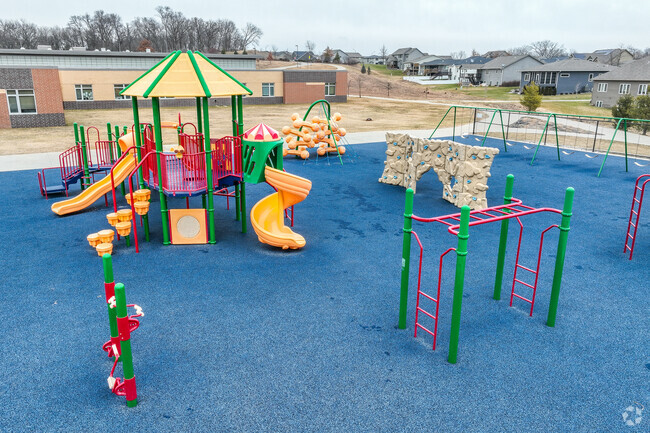 A large playground area ensures fun recess time at Woodland Hills Elementary.
