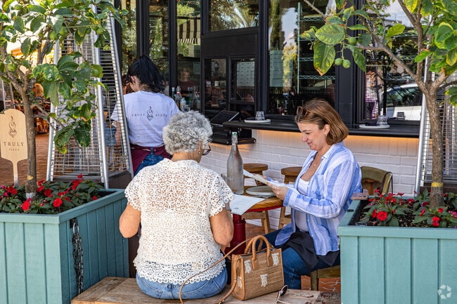 Truly Pizza is truly awesome with patio only seating.