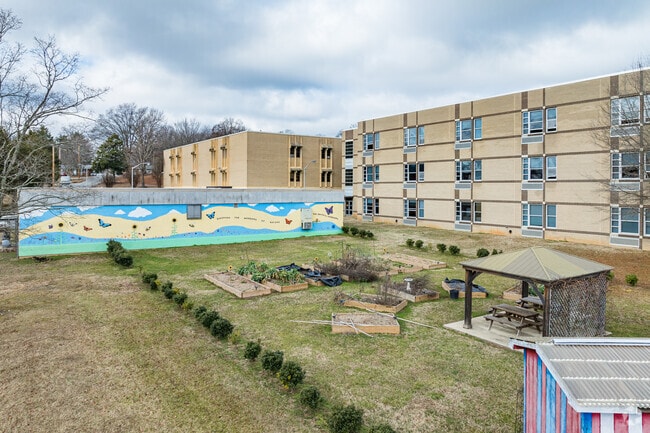 Andrews High School maintains a Victory garden for the surrounding community.