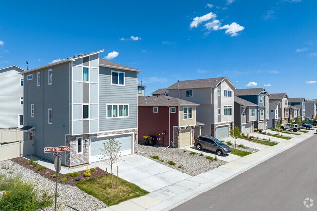 New modern homes in Gateway Park exhibit practicality with contemporary design.