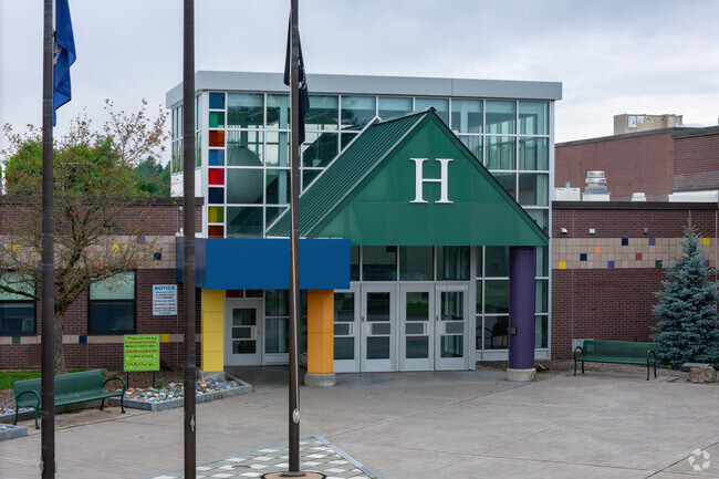 Herkimer Elementary School is a modern school designed with safety in mind.
