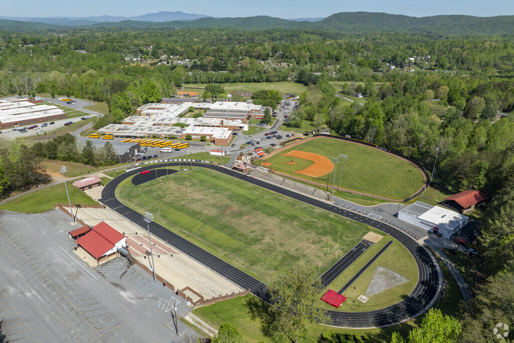 Hibriten High School houses a large athletic complex for the rural community.