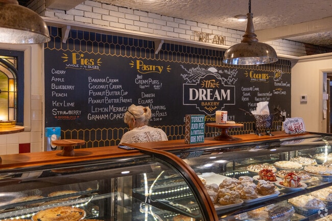 Dream restaurant is famous for its friendly service and delicious baked goods.