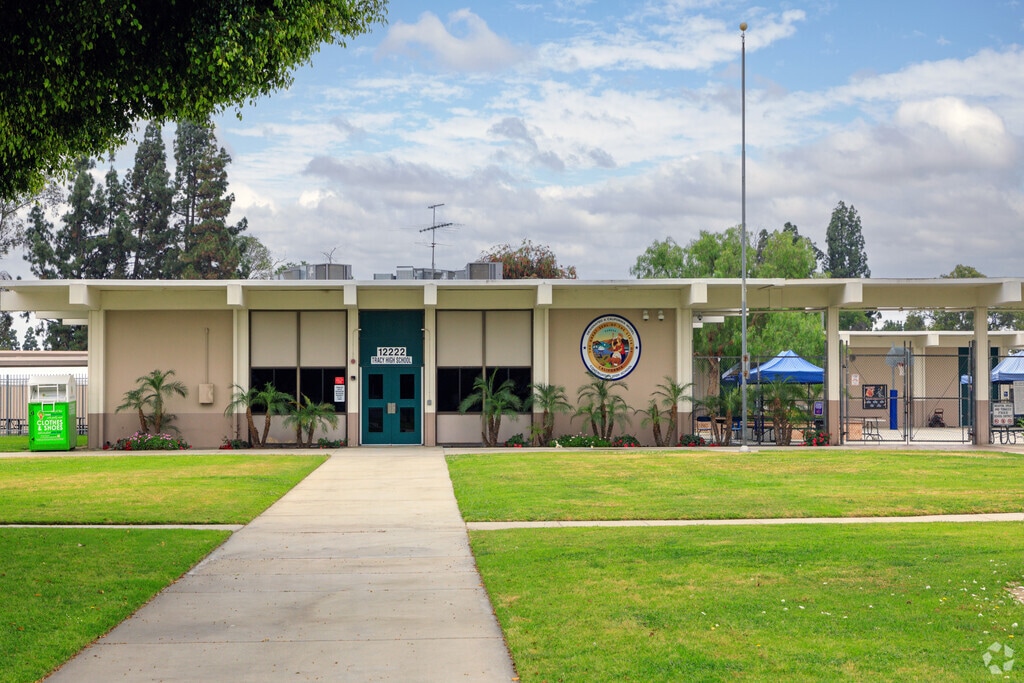 Tracy High School in Cerritos, California is home of the Saints.