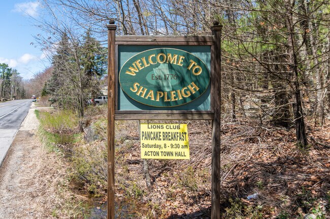 Photo of the Welcome to Shapleigh Sign in Shapleigh, Maine