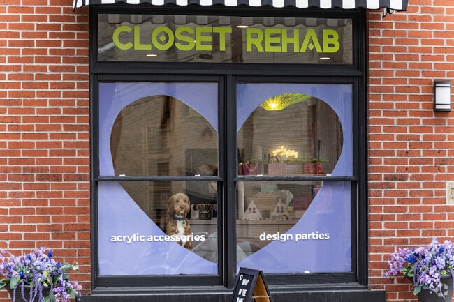 You will meet friendly faces at Closet Rehab in Central Lawrenceville.
