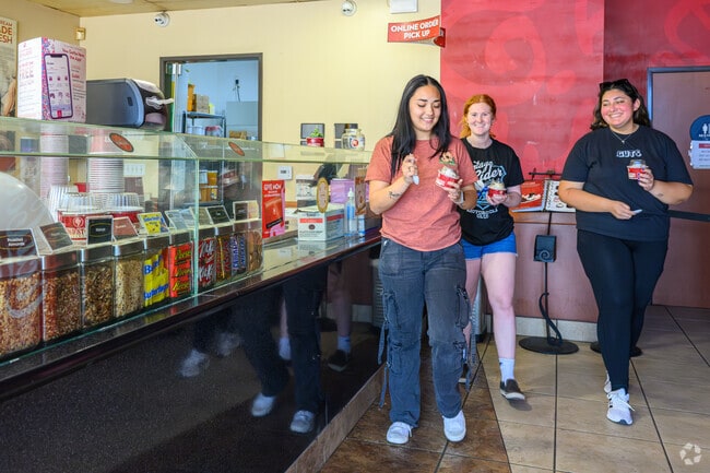 When looking for a sweet treat, Hudson Park residents are only a short drive from Cold Stone Creamery.