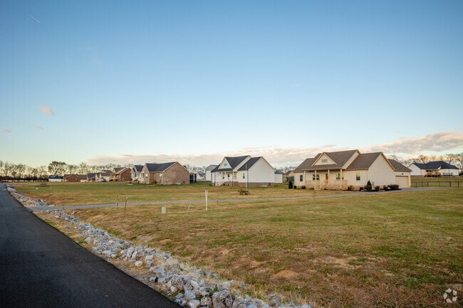 Most Castalian Springs homes are brand new on large plots of land.