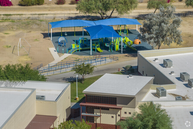 Kids attending Campbell Sr Elementary School in Phoenix can play on this great playground.