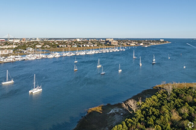 Charleston Harbor is accessible from the James Island neighborhood.