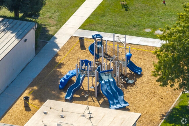 The playground at Dixieland Elementary School in Madera County.