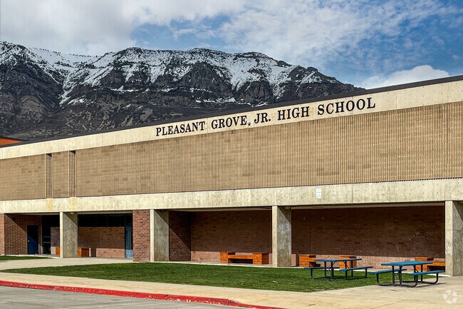 Pleasant Grove Junior High School is located north of the Old Fort neighborhood.