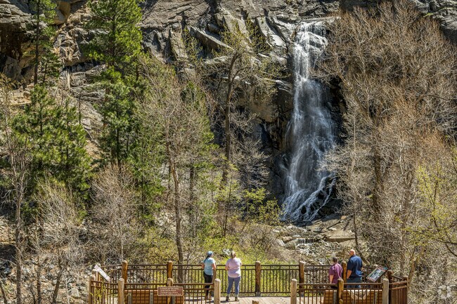 Bridal Veil Falls is a popular spot for tourists to visit just south of Spearfish.