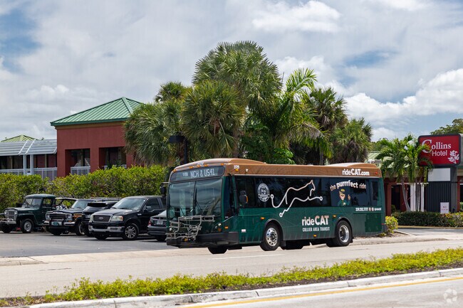 Coquina Sands residents will find public transportation along Tamiami Trail.