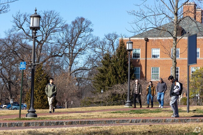 Wyman Park is located in close proximity to Johns Hopkins University.