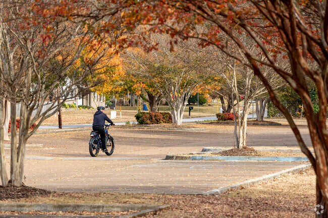 The streets and parks of Blossomwood offer a great place to enjoy a bike ride.