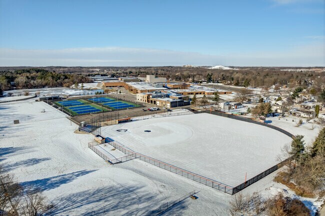 Students can participate in various competitive athletic programs at Brighton High School.