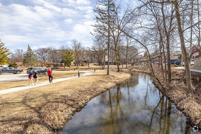 The Ice Age Trail runs along the bark river in Hartland.