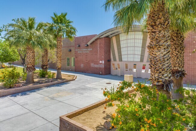 The student population of Ralph Cadwallader Middle School is 1,396 and the school serves 6-8.