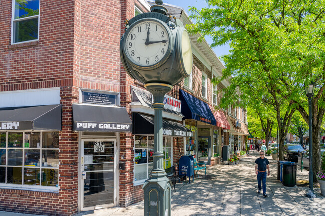 The famous clock tower in Narberth has stood the test of time accompanied with foot traffic.