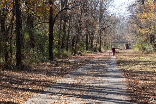 The Indian Creek Greenway features a beginner-friendly, wide trail for Greenbrier residents.