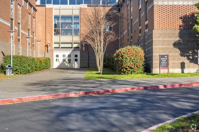 Ballard High School side entrance.