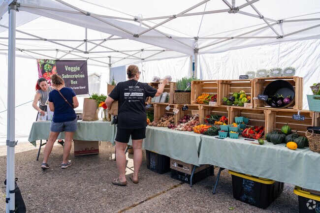 The Terre Haute Farmers Market runs Saturdays with local produce and goods.