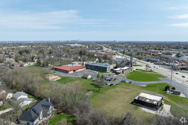 Students can enjoy the large campus at St. John's Evangelical Lutheran School.