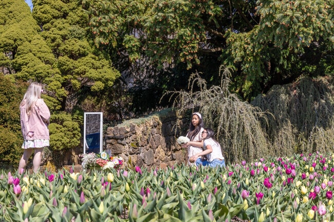 Deep Cut Gardens in New Monmouth showcases vibrant seasonal blooms.