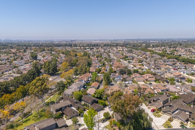 Sweeping views of the Mediterranean-inspired homes within the Woodbridge community.
