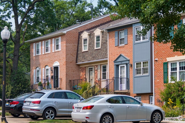 Cozy townhomes can be found throughout Columbia Forest.