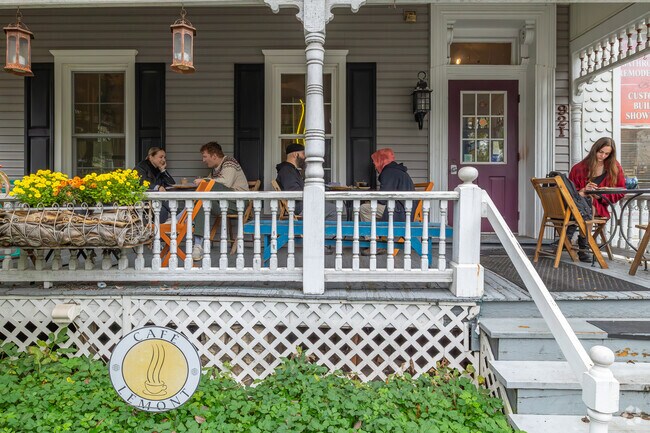 Cafe Lemont in College offers outdoor seating for when the weather is warmer.