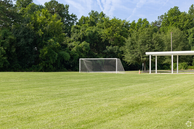 Dent Middle School in Columbia has beautiful green space for outdoor activities.